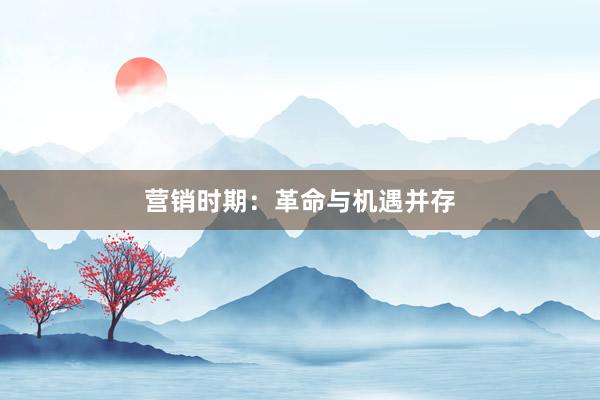 营销时期：革命与机遇并存